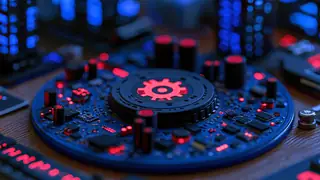 Crimson Gear Board desktop wallpaper