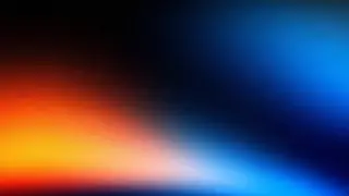 Tangerine Cobalt Split desktop wallpaper