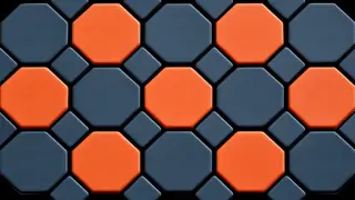 Tangerine Hex Tiles desktop wallpaper