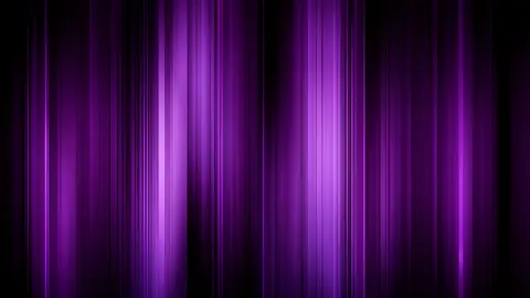 Soft columns of violet and pink light glow side by side against black, like a curtain lit from behind.